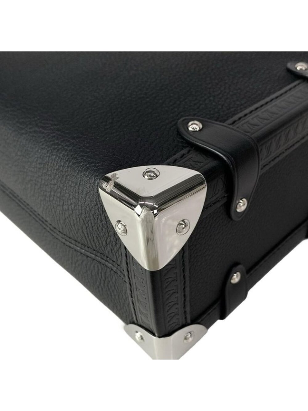 Louis Vuitton Handbag Side Trunk MM Black Leather Cowhide - Picture 9 of 15